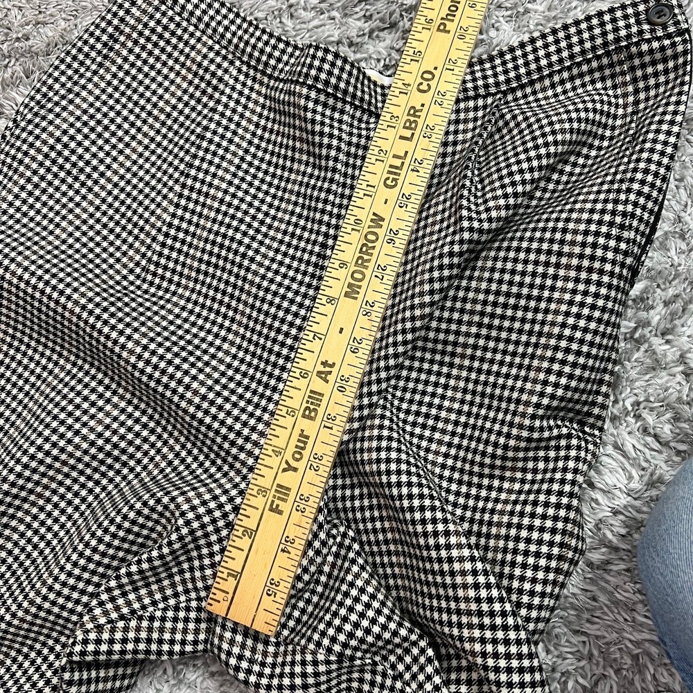Vintage Talbots Pants Womens 16 Houndstooth Lined Wool Pleated - Picture 8 of 10